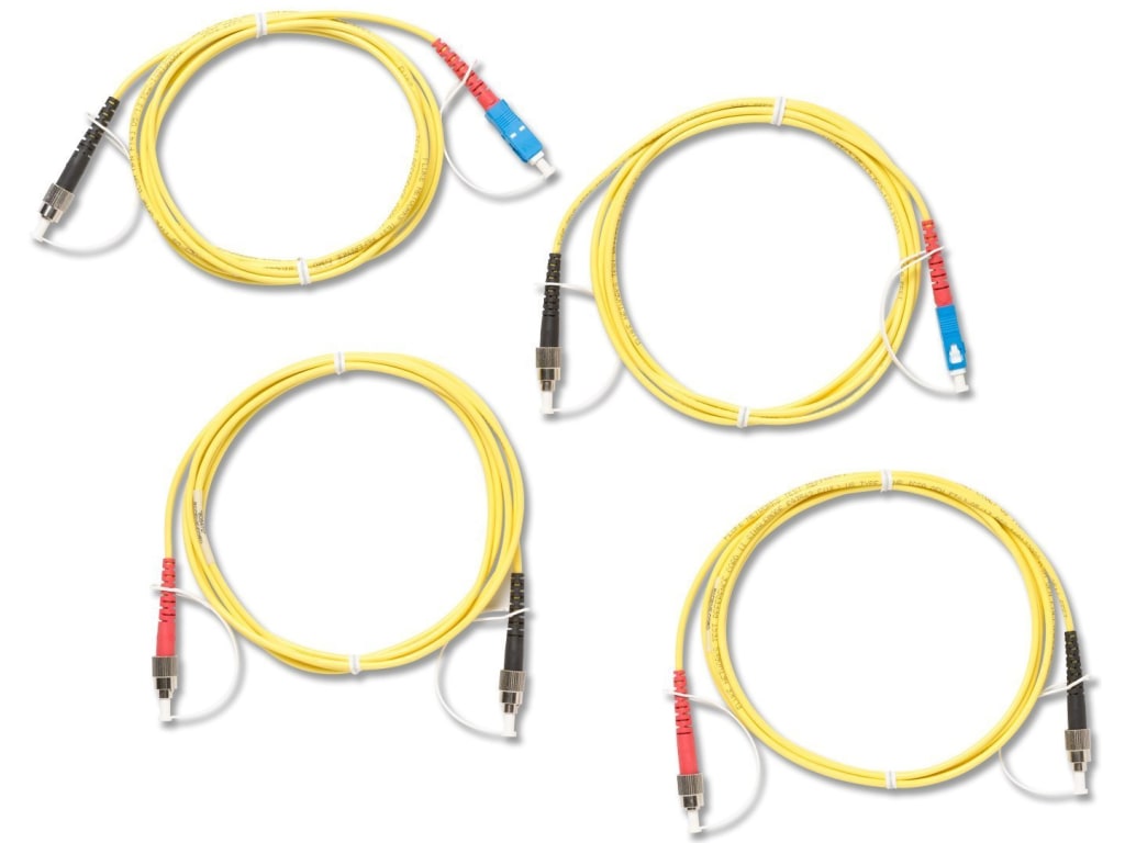 Fluke Networks SRC-9-SCFC-KIT Singlemode Test Reference Cord Kit (2m ...