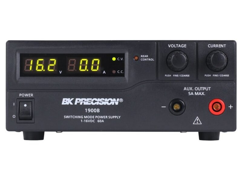 BK1900B_front.jpg B&K Precision 1900B-220V - 1-16V, 60A Switching DC Power Supply, 220V AC version