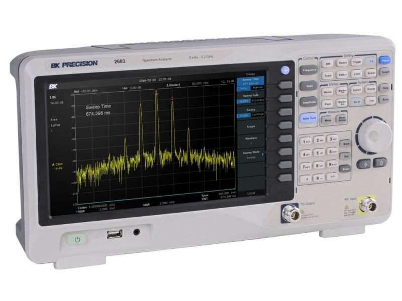BK2683_right.jpg B&K Precision 2683 - 9 kHz - 3.2 GHz Spectrum Analyzer