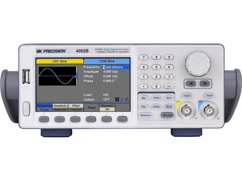 BK4062B.jpg B&K Precision 4062B - 40 MHz Dual Channel Function/Arbitrary Waveform Generator
