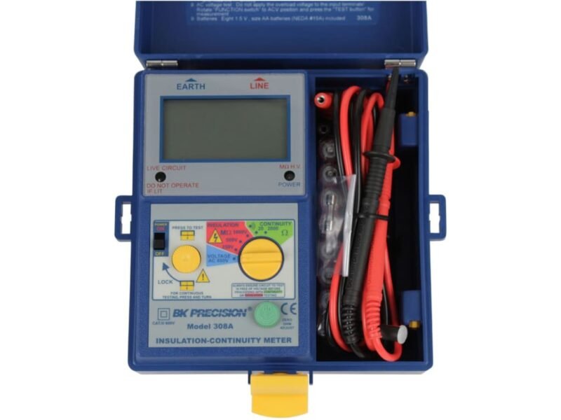 BK_308A_front.jpg B&K Precision 308A - Digital Insulation and Continuity Meter