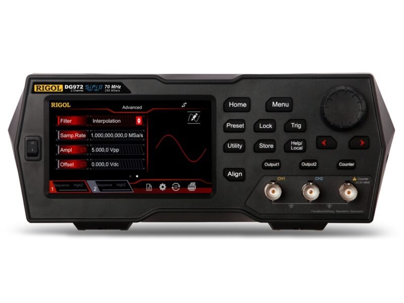 DG972.jpg Rigol DG972 - Two Channel, 70 MHz Function / Arbitrary Waveform Generator