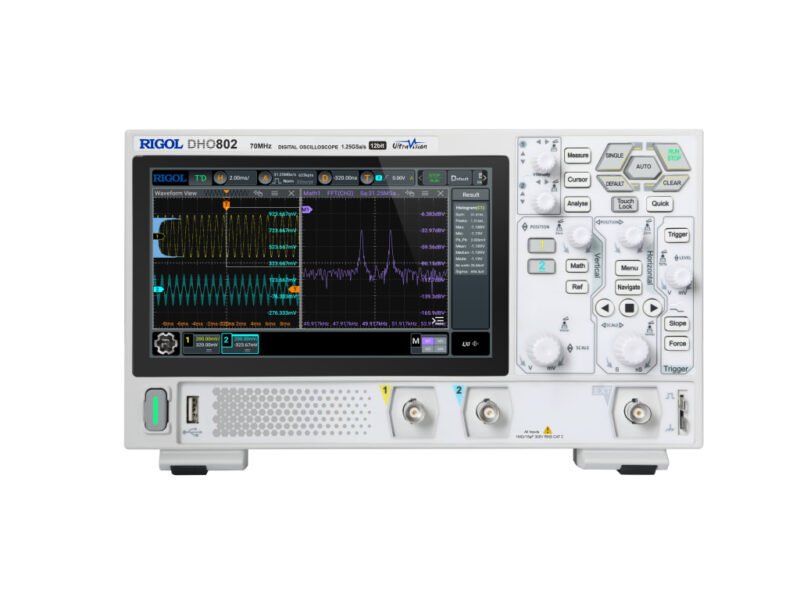 DHO802.jpg Rigol DHO802 - Digital Oscilloscope (2 Channels / 70MHz)