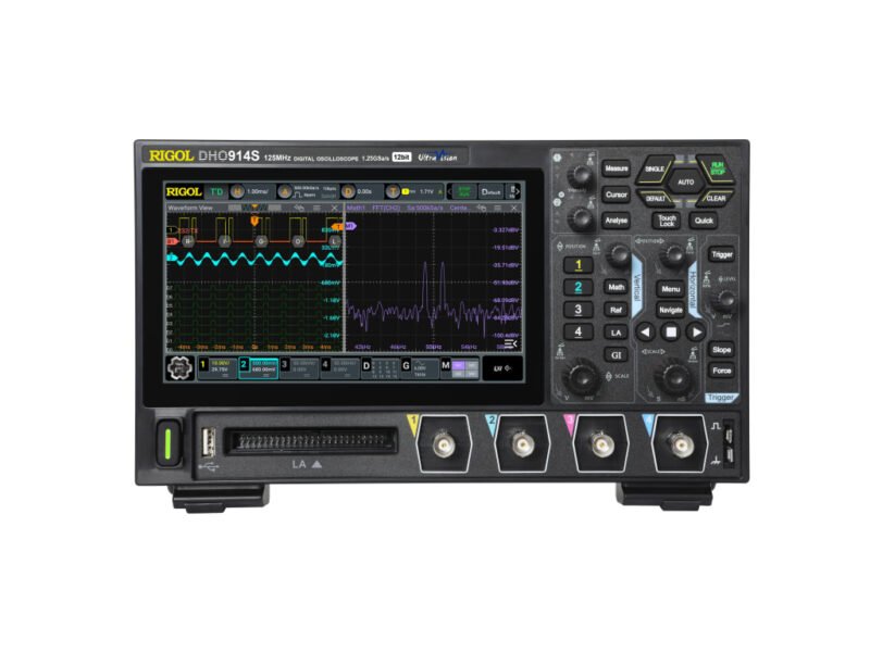 DHO914S.jpg Rigol DHO914S - Mixed Signal Oscilloscope (4 Channels / 125MHz) with 25MHz AFG