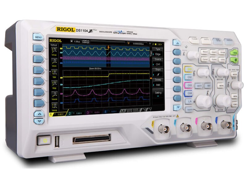 DS1104Z_Plus_21.jpg Rigol DS1104Z-S Plus 100 MHz Digital Oscilloscope with 4 Channels and 16 Digital Channels + 25 MHz Bandwidth with 2 Signal Source Channels