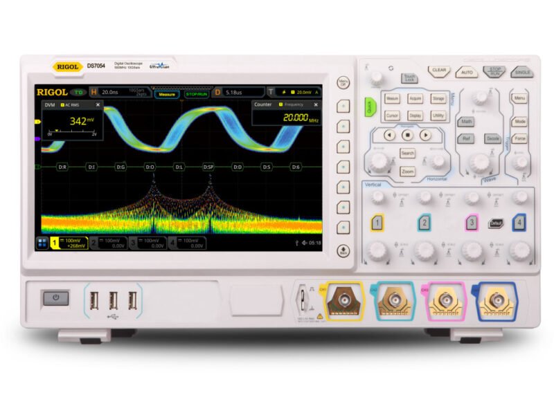 DS7054.jpg Rigol DS7054 - 500MHZ Digital Oscilloscope with 4 Channels, 10GS/s Sampling