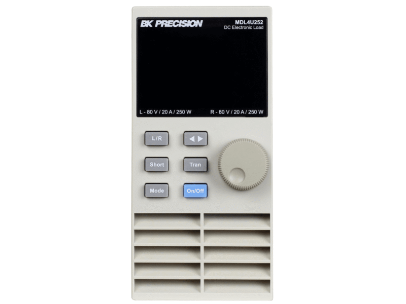 MDL4U252_front.png B&K Precision MDL4U252 - MDL4U Load Module (250/50W, 80V, 20A, 2 Channel)