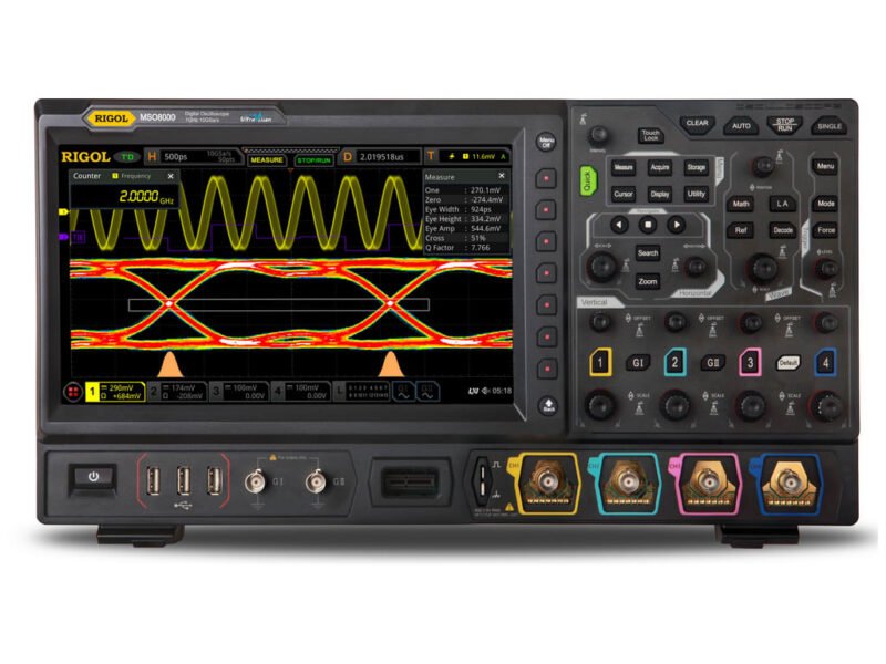 MSO8000.jpg Rigol MSO8064 - 4 Channel / 600 MHz Digital Oscilloscope