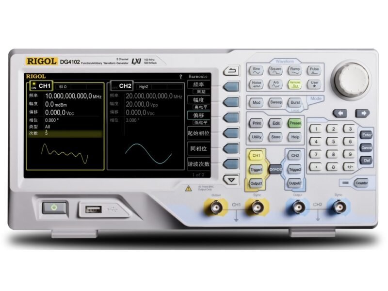 Rigol-DG4102.jpg Rigol DG4102 - 100 MHz Arbitrary Waveform Generator