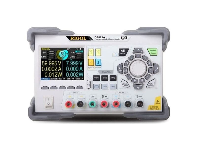 Rigol-DP821A.jpg Rigol DP821A Dual Output 140 W Programmable DC Power Supply