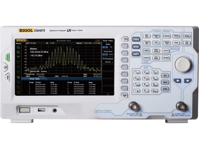 Rigol_DSA800_Series.jpg Rigol DSA832 Spectrum Analyzer, 9 kHz to 3.2 GHz