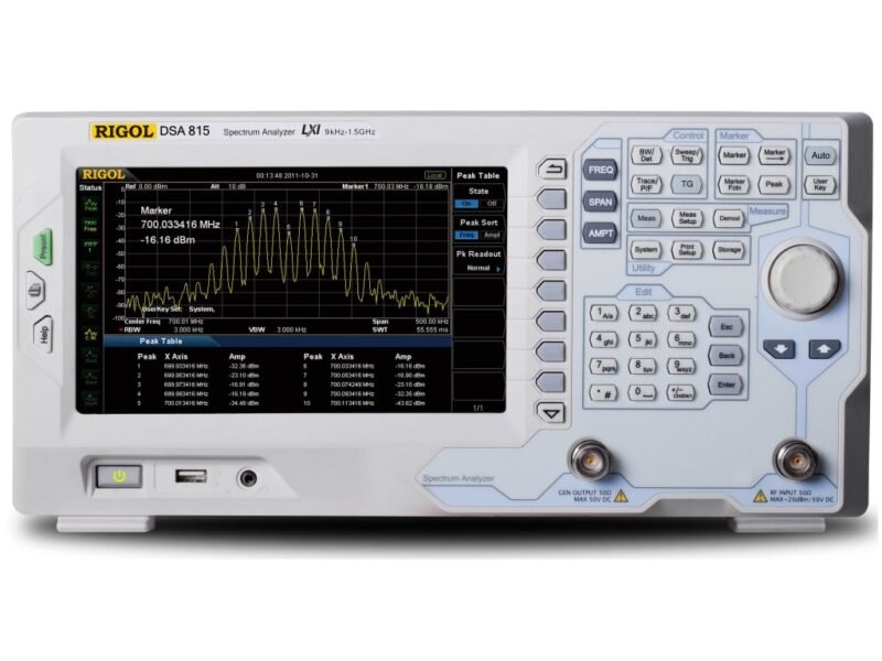 Rigol_DSA815-TG.jpg Rigol DSA815-TG 9kHz to 1.5GHz with Pre-Amplifier and Tracking Generator Spectrum Analyzer