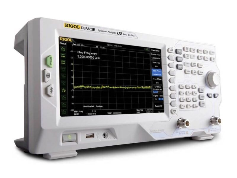 Rigol_DSA832E.jpg Rigol DSA832E-TG Spectrum Analyzer (9kHz to 3.2GHz) with Tracking Generator