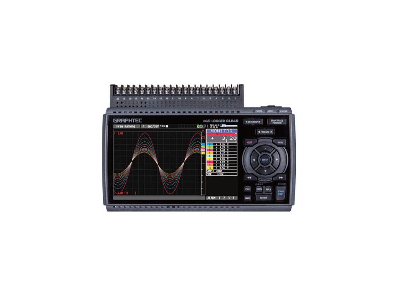 Yamato_GL840M.jpg Yamato GL840M - Multi-Channel Data Logger with 7 inch Color Display, 20 Analog Channels
