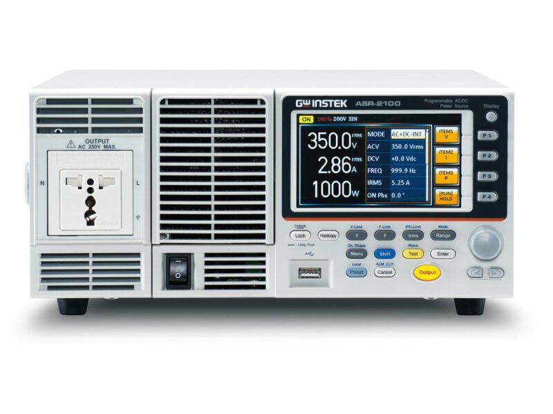 ASR-2100_F.jpg Instek ASR-2050 - 500VA Programmable AC/DC Power Source