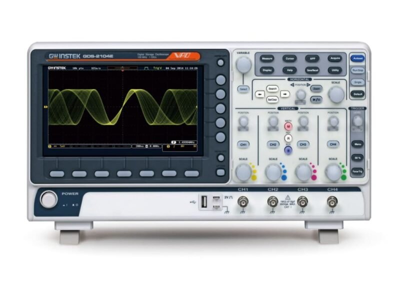 GDS-2104E.jpg Instek GDS-2104E Digital Storage Oscilloscope, 100MHz, 4-Channel