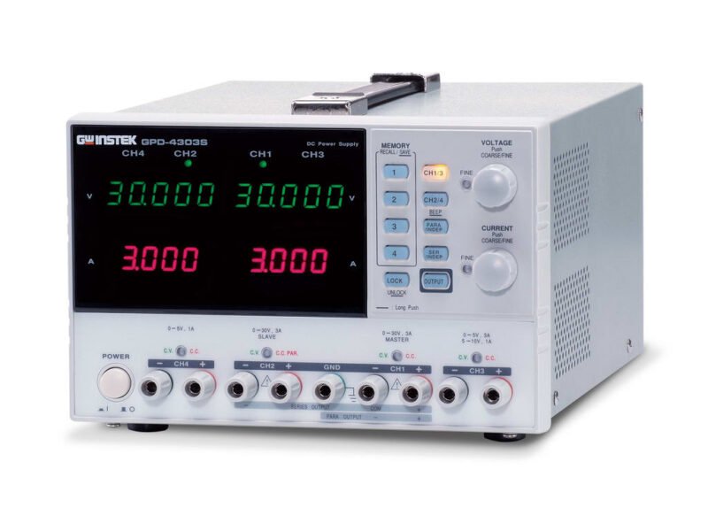GPD-4303S.jpg Instek GPD-4303S DC Power Supplies 4 Channels, 200W Programmable Linear
