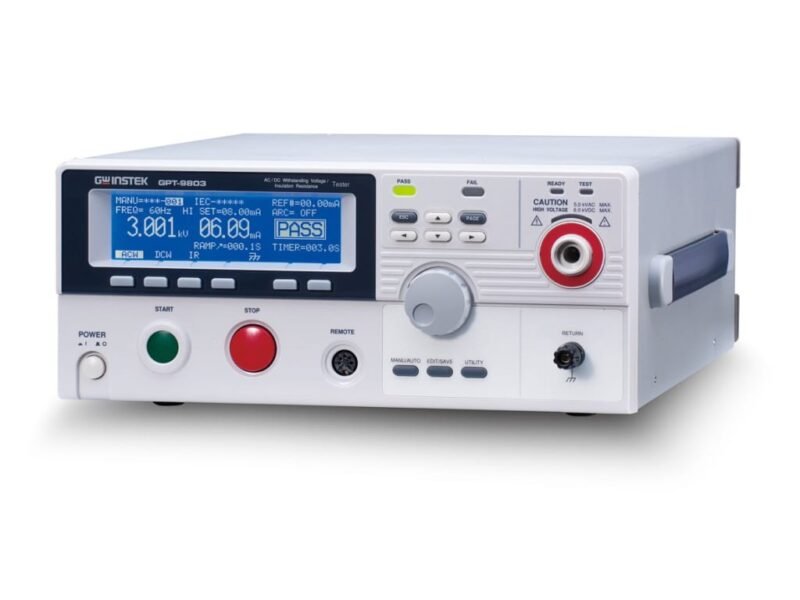 GPT-9803.jpg Instek GPT-9803 Hi-Pots Tester, AC 200VA AC/DC Withstanding Voltage/Insulation Resistance Tester