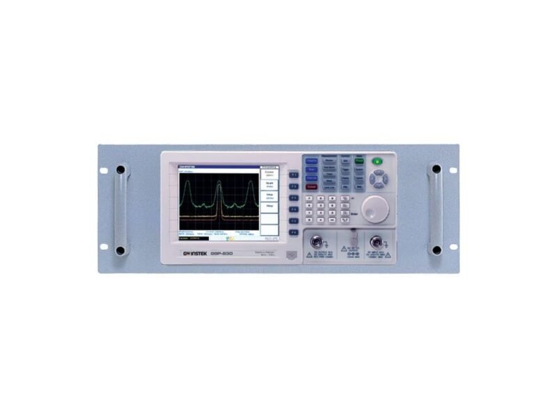 GRA-404-B.jpg A digital oscilloscope featuring a monitor and a display, showcasing waveforms and electronic signals in real-time.