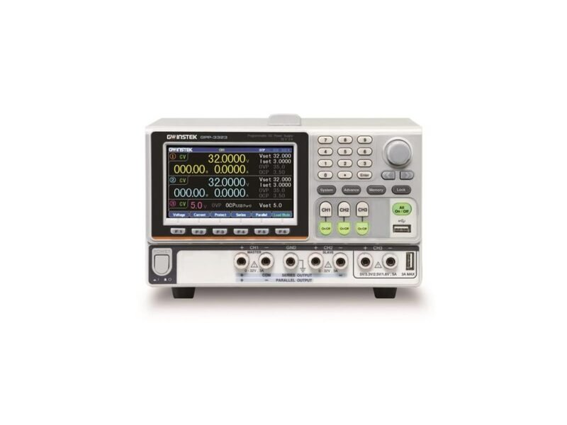 InstekGPP-3323-IMG01.jpg Instek GPP-3323 (LAN) - 217W Three-Channel Programmable DC Power Supply w/ LAN