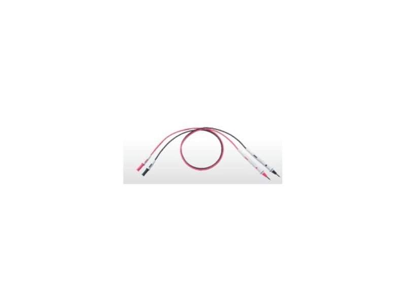 InstekGTL-207.jpg A pair of red and white wires arranged neatly on a clean white background, showcasing their vibrant colors.