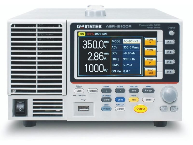 Instek_ASR-2100R_-_Power_Source.jpg Instek ASR-2100R - 1000VA Programmable AC/DC Power Source for 3U 1/2 Rack Mount
