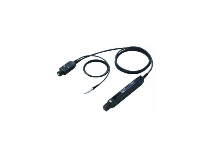 Instek_GCP-530.jpg A black cord featuring a small plug at one end, suitable for various electronic devices