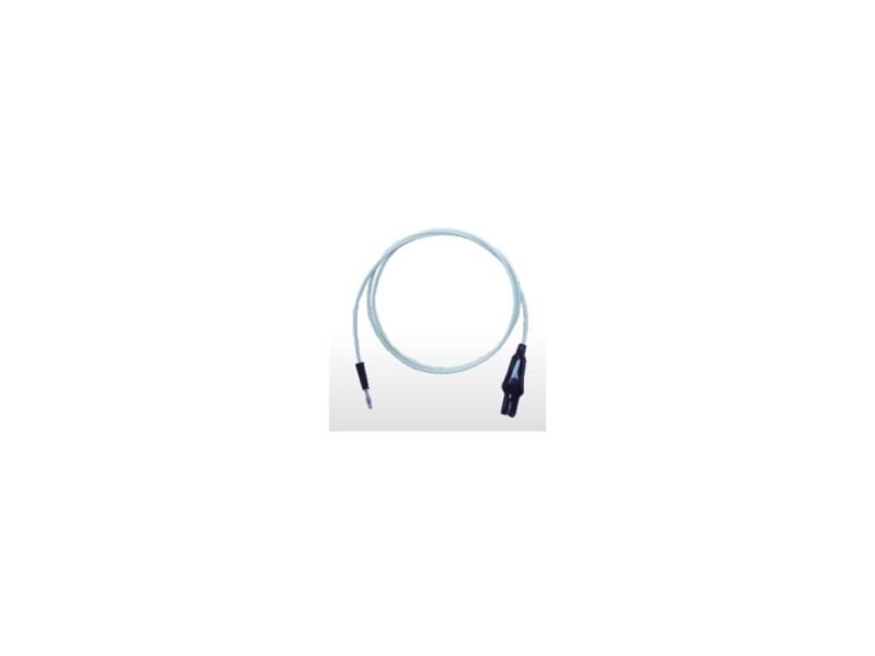 Instek_GHT-116B_Test_Lead.jpg A white cable connected to a blue cord, showcasing a simple yet functional design for various electronic devices.