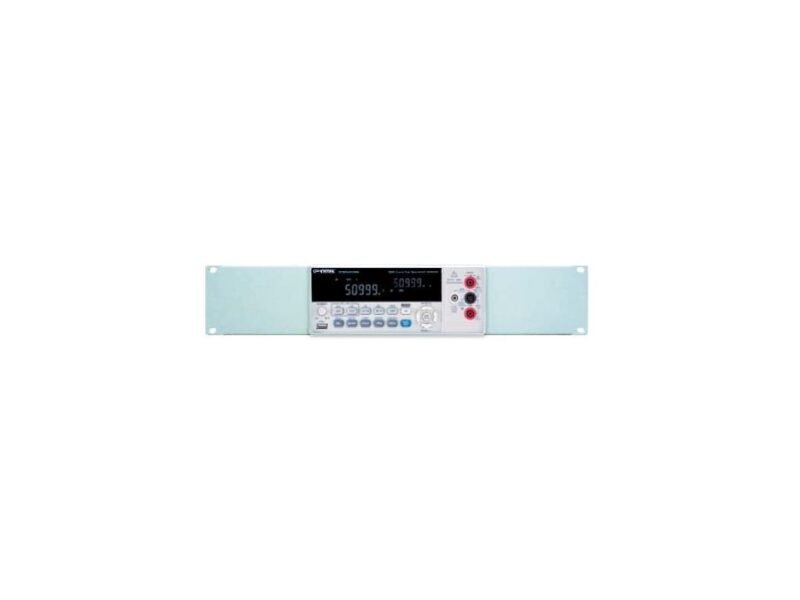 Instek_GRA-422.jpg A digital multimeter displayed on a clean white background, showcasing its screen and various measurement settings.
