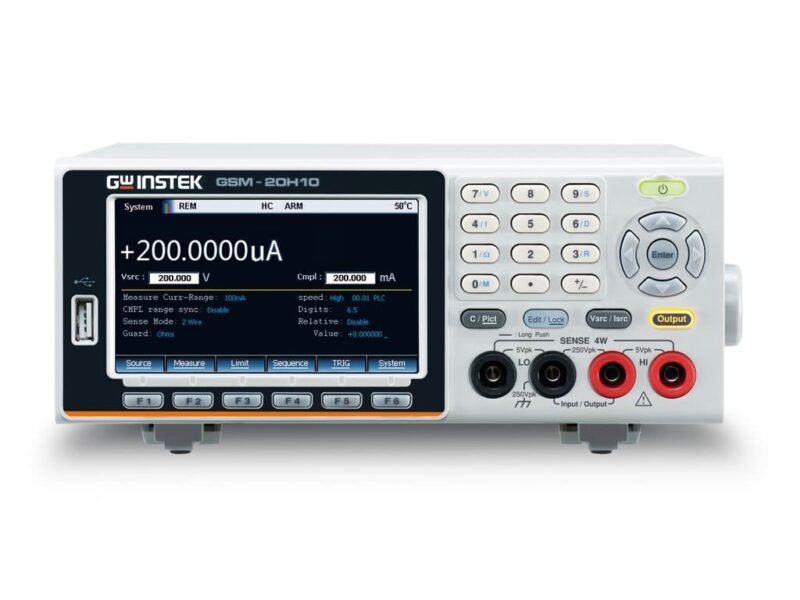 Instek_GSM-20H10G_Main.Edited.jpg Instek GSM-20H10 - Precision Source Measure Unit (±210V/±1.05A/22W); Without GPIB