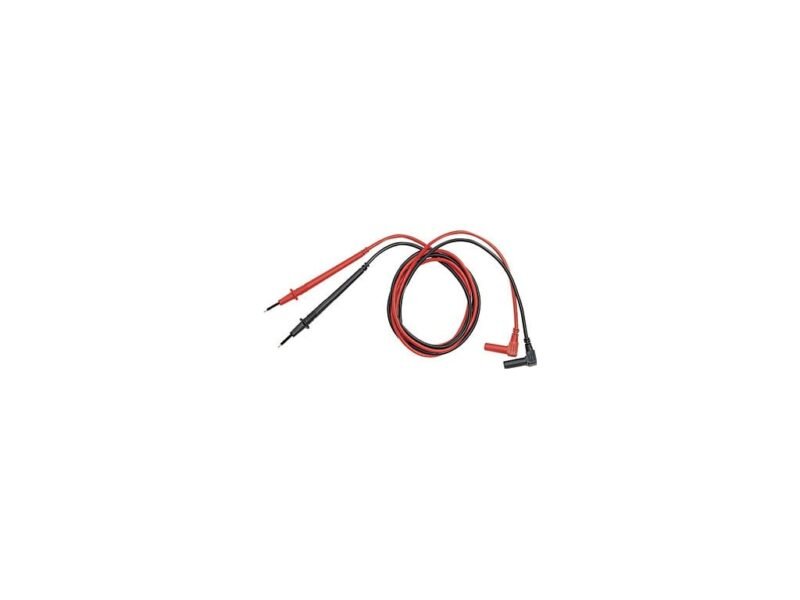 Instek_GTL-122.jpg A red and black wire displayed against a clean white background, highlighting its vibrant colors and design.