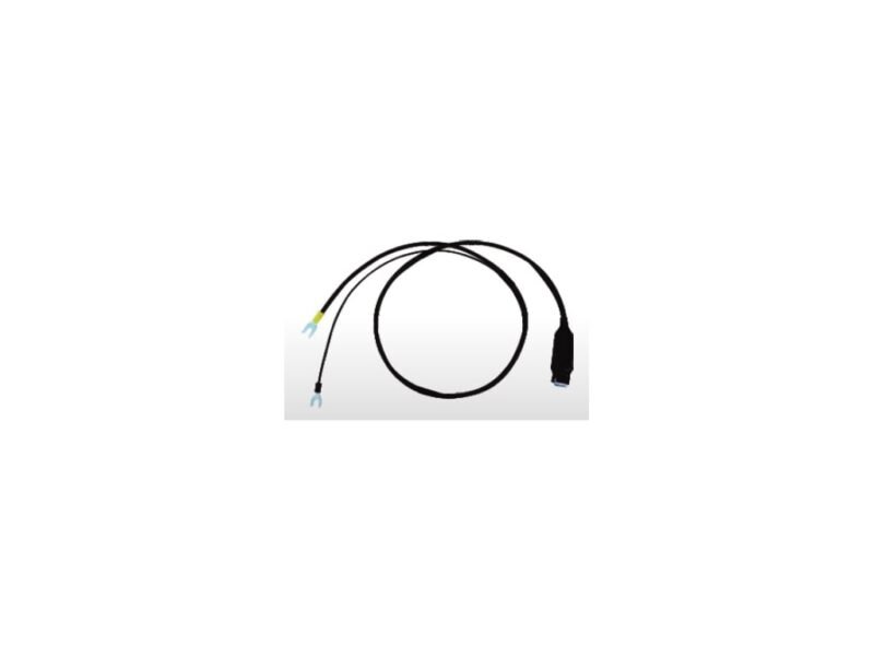 Instek_GTL116B_Test_Lead.jpg A black cable featuring a yellow connector, showcasing a simple yet functional design for various electronic devices.