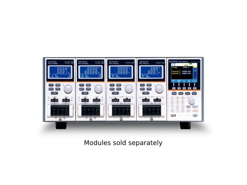 Instek_PEL-2004A_0323_Front_0323.jpg A four-way digital multimeter displaying four distinct types of measurement functions for versatile electrical testing.