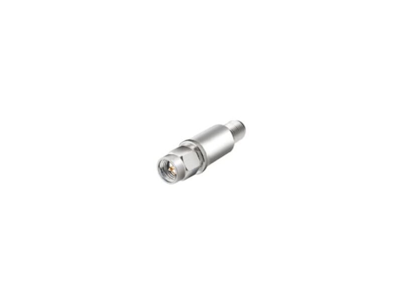 Instek_adb-008.jpg A small silver connector positioned on a clean white background, highlighting its sleek design and metallic finish.