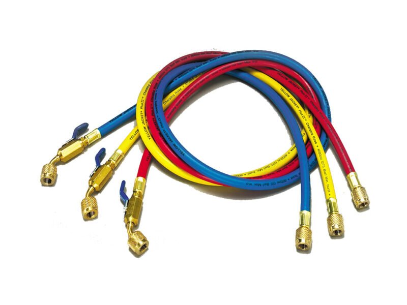 Yellow_29485.jpg Yellow Jacket 29485 - 60 inches, 3 pack for use with R-410A tanks with 1/4" fittings