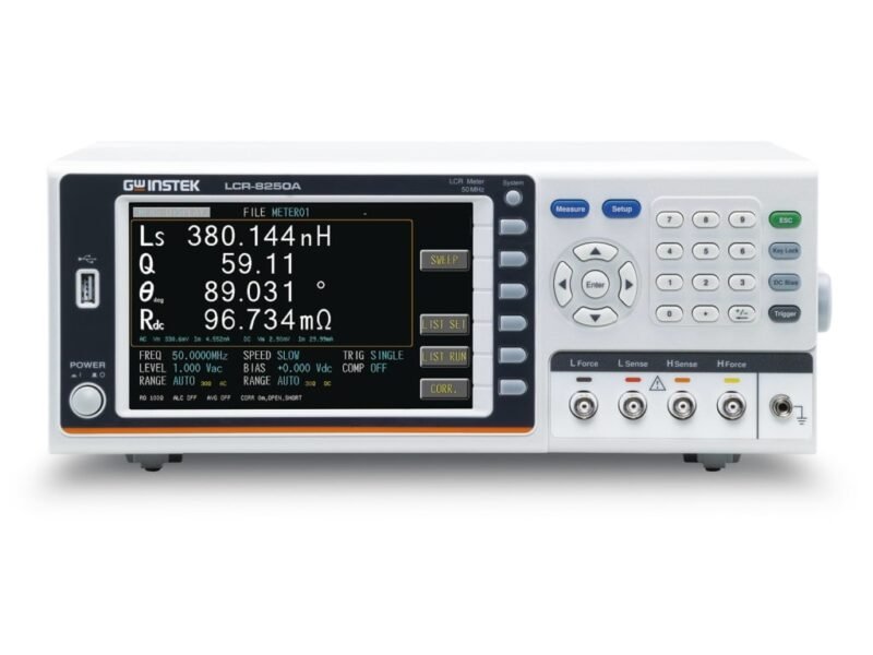 instekLCR-8250A_front_view_0223.jpg Instek LCR-8250A - High Frequency LCR Meter (10Hz - 50MHz)