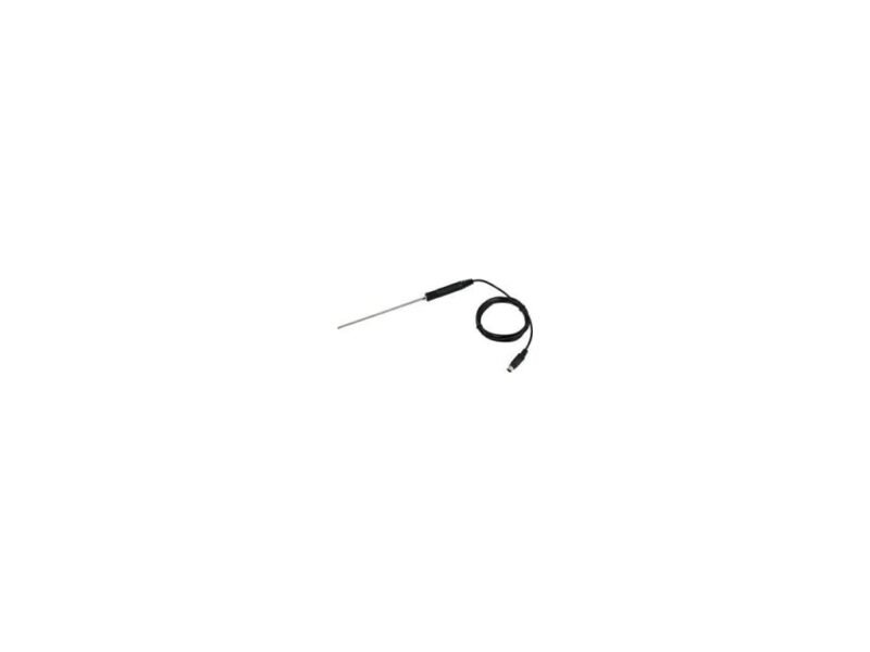 pt_100_image_1.jpg A black cord lies against a clean white background, creating a striking contrast in color and texture.