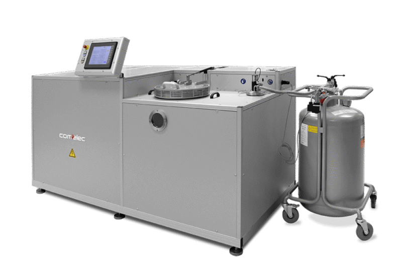 Comelec_c30h-1024x677-1.png A machine designed for the preparation of liquid samples in a laboratory setting.