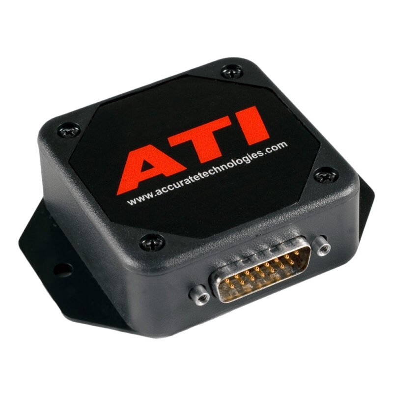An ATI device prominently displays the word "ATI" on its surface, showcasing its brand identity and design.